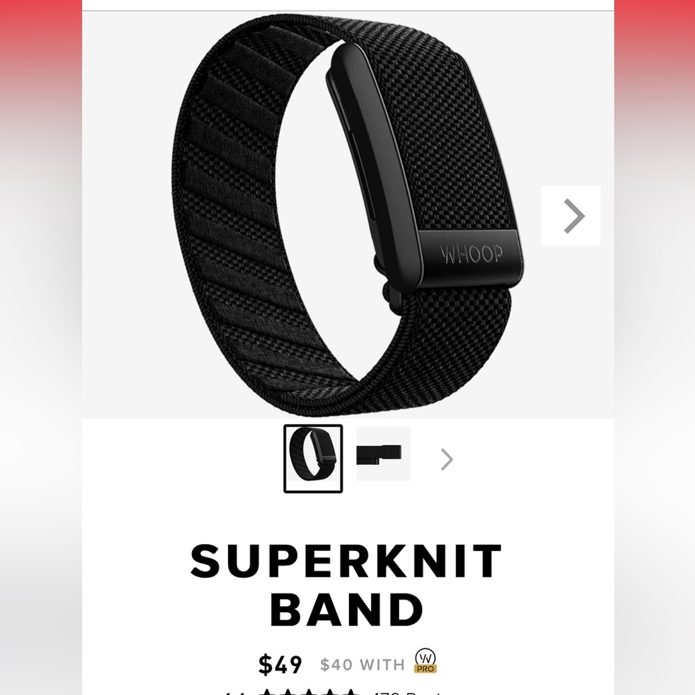 WHOOP black onyx band. BRAND NEW